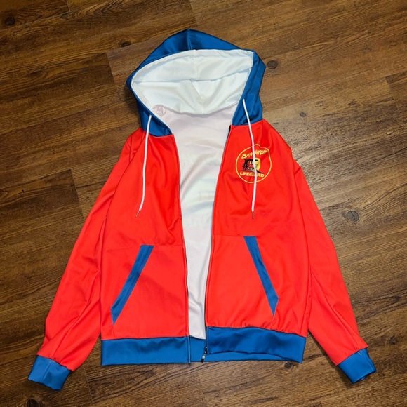 Baywatch Graphic Red and Blue Lightweight Zip Up Long Sleeve Jacket Size XL - Picture 3 of 12